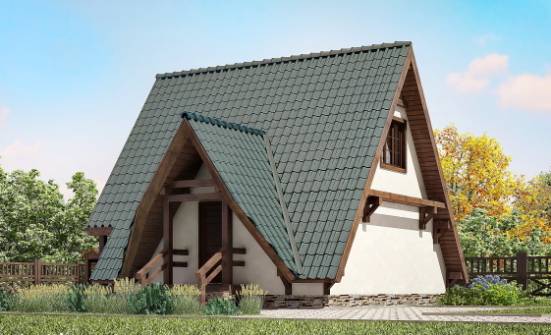070-003-П Проект двухэтажного дома с мансардным этажом, красивый домик из дерева Братск | Проекты домов от House Expert