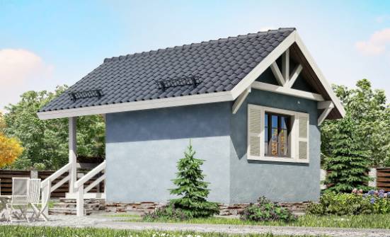 020-001-П Проект одноэтажного дома, уютный домик из бревен Бодайбо | Проекты домов от House Expert