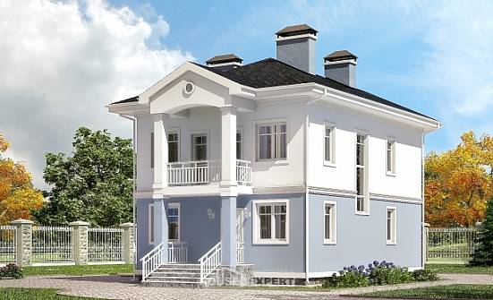 120-001-П Проект двухэтажного дома, доступный загородный дом из блока Нижнеудинск | Проекты домов от House Expert