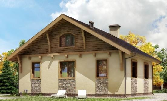 080-002-П Проект одноэтажного дома, красивый домик из поризованных блоков Ангарск | Проекты домов от House Expert