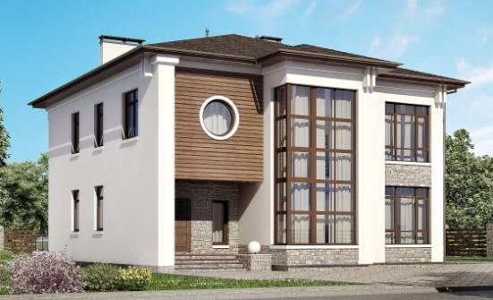 300-005-П Проект двухэтажного дома, красивый коттедж из кирпича Усть-Кут | Проекты домов от House Expert