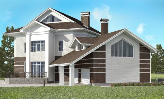 410-001-П Проект двухэтажного дома, гараж, уютный дом из кирпича Вихоревка | Проекты домов от House Expert
