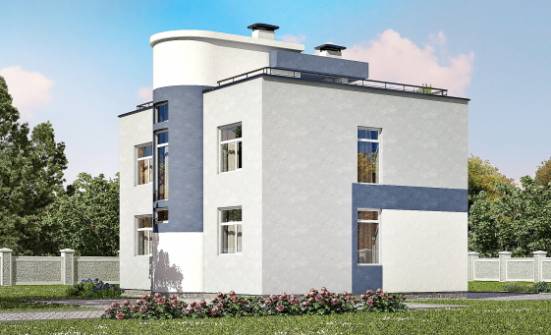 180-005-П Проект двухэтажного дома, простой коттедж из поризованных блоков Братск | Проекты домов от House Expert