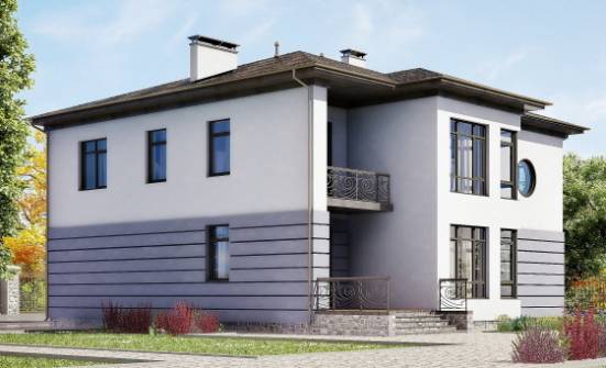 300-006-Л Проект двухэтажного дома, гараж, классический домик из кирпича Нижнеудинск | Проекты домов от House Expert