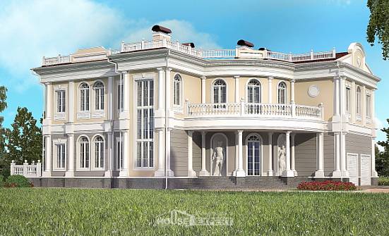 505-001-П Проект двухэтажного дома, гараж, просторный коттедж из твинблока Нижнеудинск | Проекты домов от House Expert