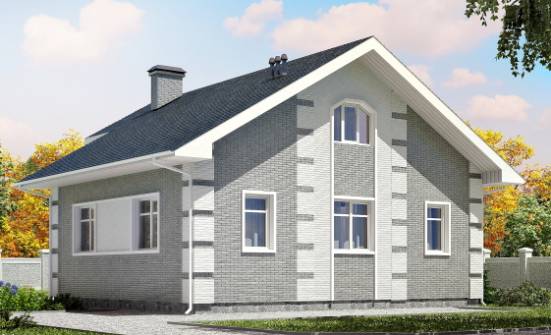 115-001-Л Проект двухэтажного дома мансардой, красивый домик из поризованных блоков Саянск | Проекты домов от House Expert
