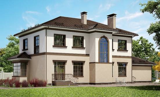 290-004-Л Проект двухэтажного дома, гараж, огромный загородный дом из кирпича Братск | Проекты домов от House Expert