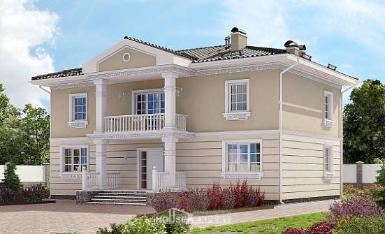 210-005-Л Проект двухэтажного дома, современный дом из пеноблока Усть-Кут | Проекты домов от House Expert