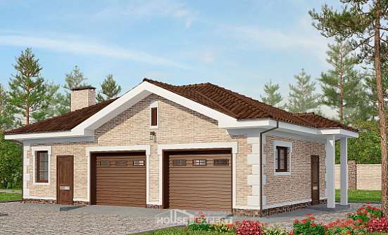 070-005-П Проект гаража из кирпича Тулун | Проекты домов от House Expert