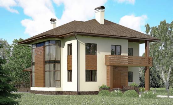300-001-П Проект двухэтажного дома, огромный загородный дом из кирпича Братск | Проекты домов от House Expert