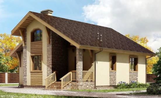 080-002-П Проект одноэтажного дома, красивый домик из поризованных блоков Ангарск | Проекты домов от House Expert