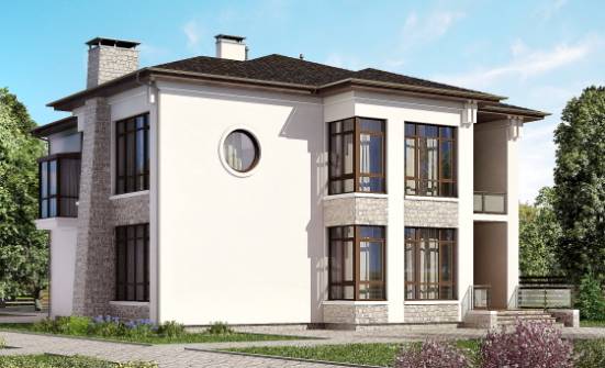 300-005-П Проект двухэтажного дома, красивый коттедж из кирпича Усть-Кут | Проекты домов от House Expert