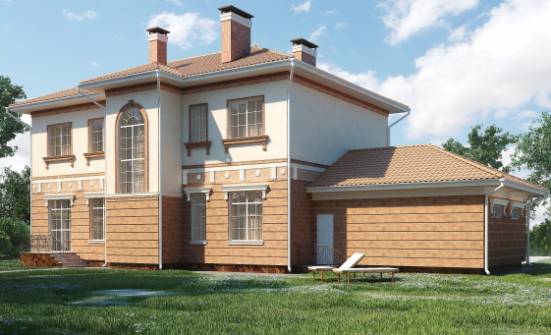 285-001-Л Проект двухэтажного дома, гараж, просторный загородный дом из кирпича Черемхово | Проекты домов от House Expert