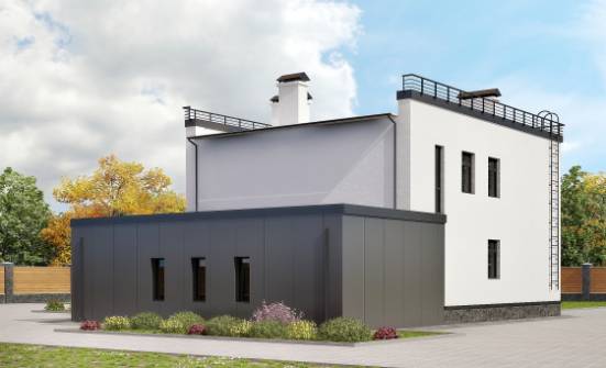 260-002-П Проект двухэтажного дома, гараж, уютный дом из пеноблока Братск | Проекты домов от House Expert