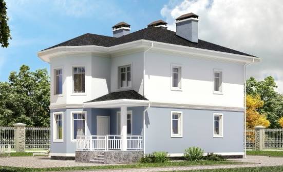 120-001-П Проект двухэтажного дома, доступный загородный дом из блока Нижнеудинск | Проекты домов от House Expert