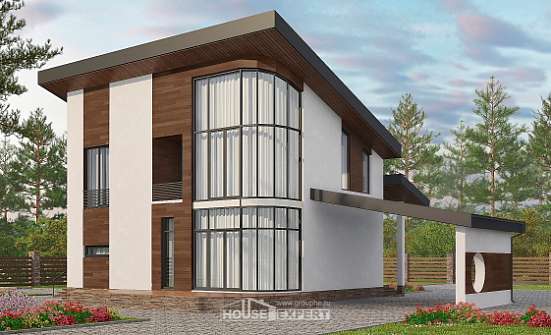 230-001-П Проект двухэтажного дома с мансардой, красивый дом из кирпича Железногорск-Илимский | Проекты домов от House Expert