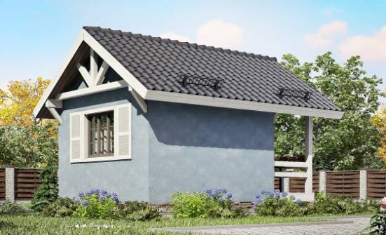 020-001-П Проект одноэтажного дома, уютный домик из бревен Бодайбо | Проекты одноэтажных домов от House Expert