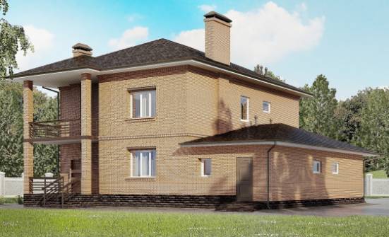 245-003-Л Проект двухэтажного дома, гараж, красивый дом из кирпича Тайшет | Проекты домов от House Expert