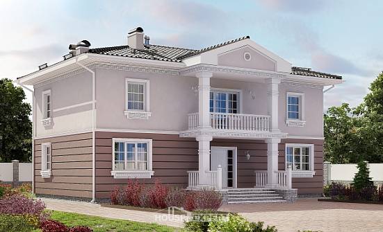 210-005-П Проект двухэтажного дома, просторный коттедж из керамзитобетонных блоков Тулун | Проекты домов от House Expert