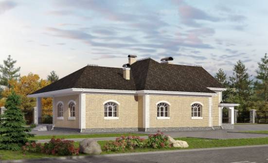 290-001-П Проект двухэтажного дома с мансардой и гаражом, просторный дом из кирпича Иркутск | Проекты домов от House Expert