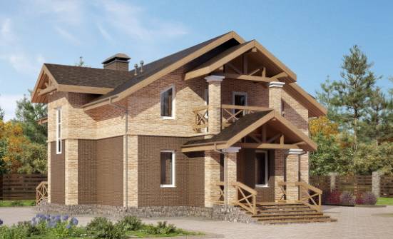 160-014-П Проект двухэтажного дома, уютный домик из пеноблока Киренск | Проекты домов от House Expert