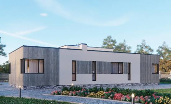 175-001-Л Проект одноэтажного дома, классический коттедж из бризолита Нижнеудинск | Проекты одноэтажных домов от House Expert