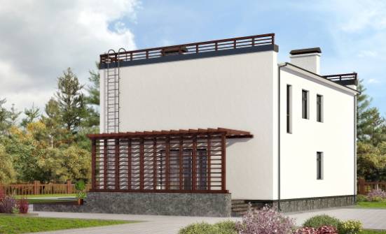 215-002-П Проект двухэтажного дома, уютный коттедж из поризованных блоков Тулун | Проекты домов от House Expert