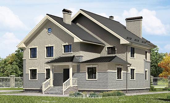 300-004-П Проект двухэтажного дома, уютный загородный дом из керамзитобетонных блоков Зима | Проекты домов от House Expert