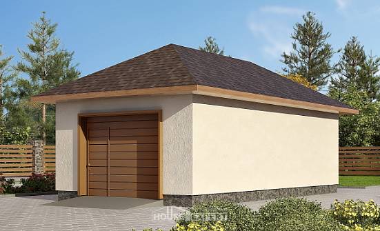040-001-П Проект гаража из поризованных блоков Черемхово | Проекты домов от House Expert