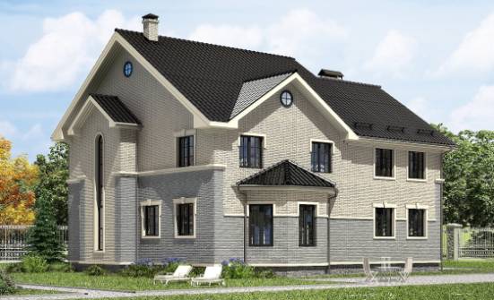 300-004-П Проект двухэтажного дома, уютный загородный дом из керамзитобетонных блоков Зима | Проекты домов от House Expert