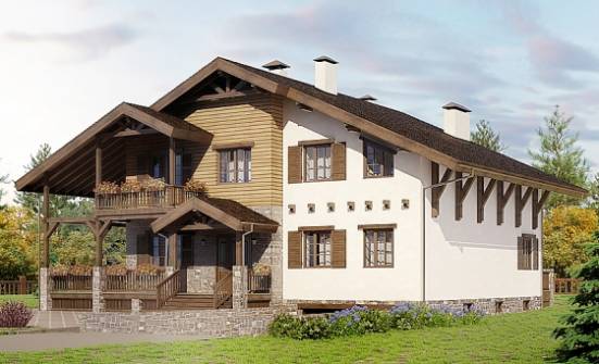 400-004-П Проект трехэтажного дома мансардой и гаражом, красивый дом из кирпича Ангарск | Проекты домов от House Expert