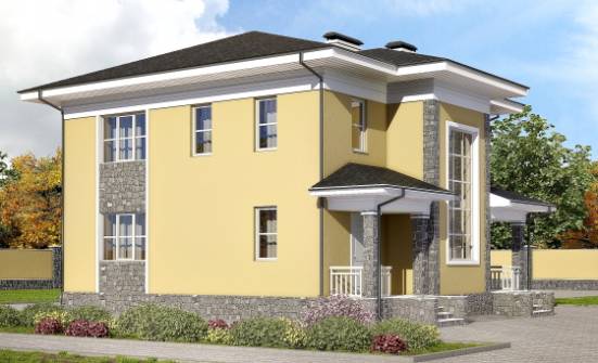 155-011-Л Проект двухэтажного дома, бюджетный дом из газосиликатных блоков Тулун | Проекты домов от House Expert