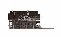 400-004-П Проект трехэтажного дома мансардой, гараж, современный домик из кирпича, Слюдянка