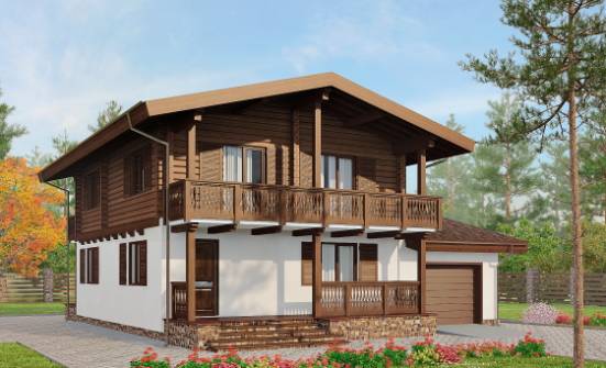 200-011-П Проект двухэтажного дома с мансардой, простой коттедж из газобетона, Тайшет | Проекты домов от House Expert