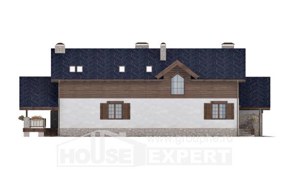 280-003-Л Проект двухэтажного дома мансардой, гараж, просторный домик из блока, Железногорск-Илимский