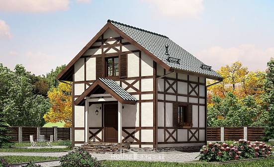 060-002-П Проект двухэтажного дома мансардный этаж, красивый дом из дерева Тулун | Проекты домов от House Expert