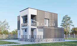 150-017-П Проект двухэтажного дома, недорогой домик из арболита, Усть-Кут