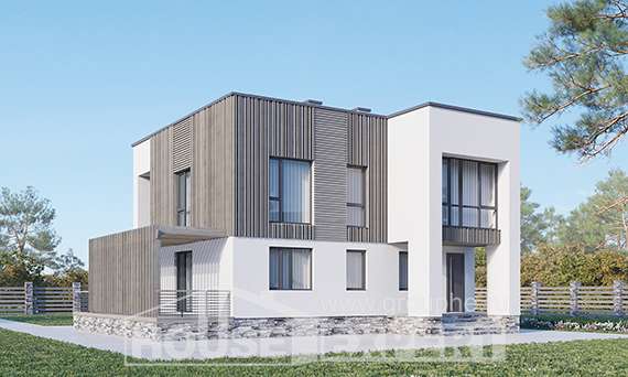 150-017-П Проект двухэтажного дома, доступный домик из теплоблока, Вихоревка