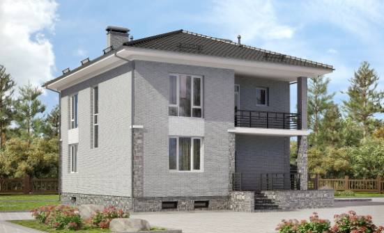 275-004-П Проект трехэтажного дома, гараж, просторный коттедж из кирпича, Нижнеудинск