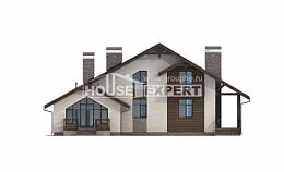 265-001-П Проект двухэтажного дома мансардой, гараж, просторный домик из пеноблока, Тулун