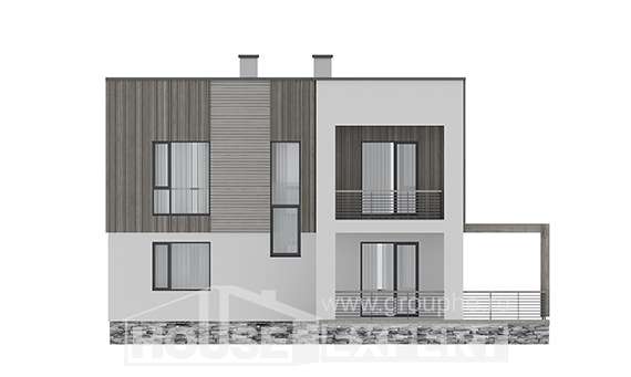 150-017-П Проект двухэтажного дома, экономичный коттедж из газобетона, Тулун